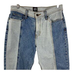 BDG Urban Outfitters Jessye Straight Spliced Two-Tone Jeans Women's Size 30